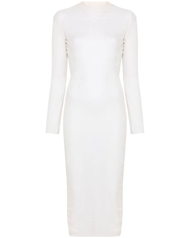 Thierry Mugler Semi-transparentes Maxikleid - Nude Nude