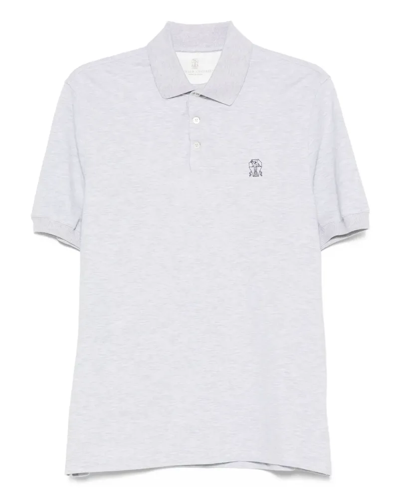 Brunello Cucinelli Klassisches Poloshirt - Grau Grau