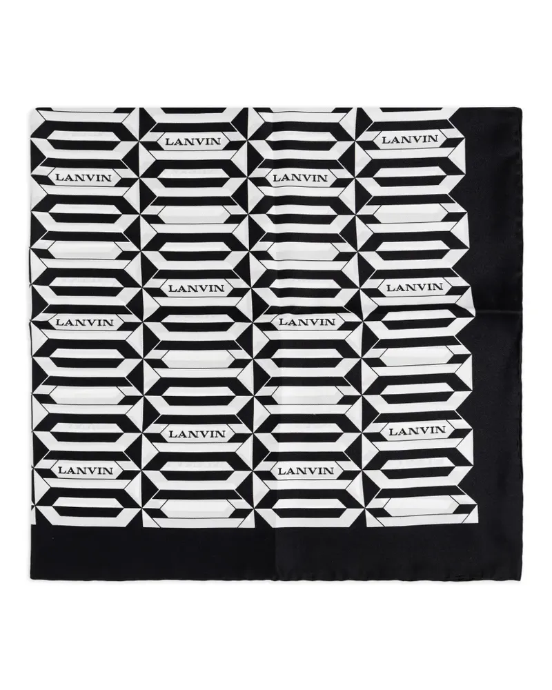 Lanvin Schal mit geometrischem Print - Weiß Weiß