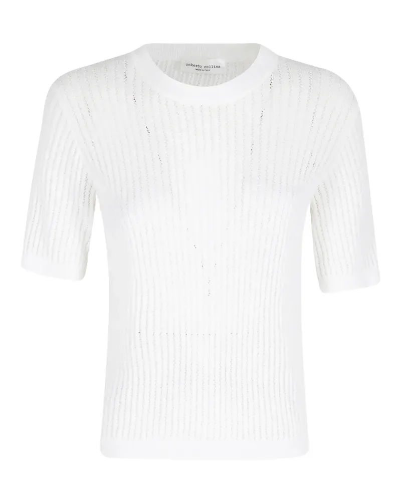 Roberto Collina ribbed top - Weiß Weiß