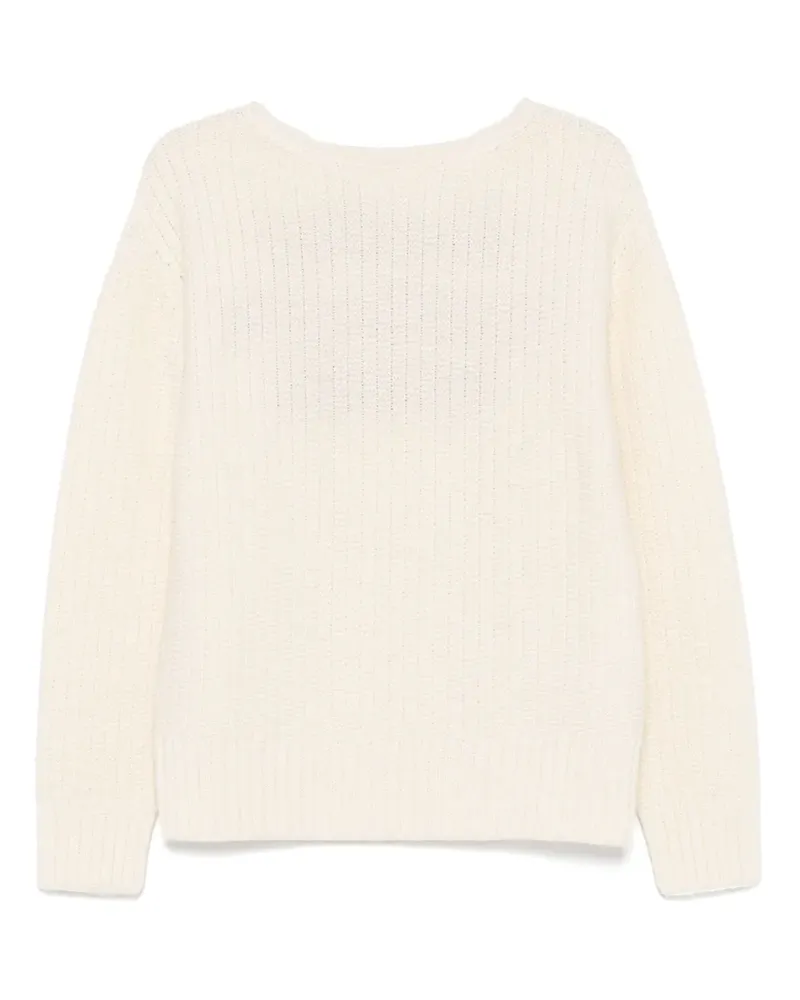 Visvim Pullover mit U-Boot-Ausschnitt - Weiß Weiß