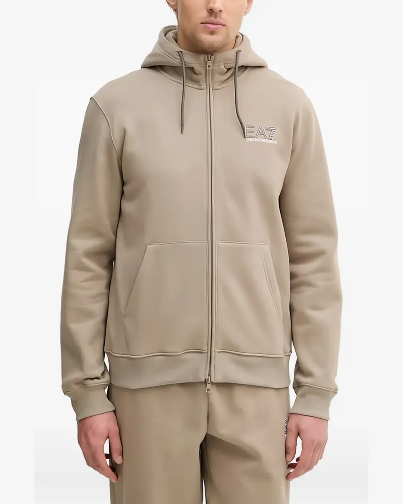 EA7 Kapuzenjacke mit Reißverschluss - Nude Nude