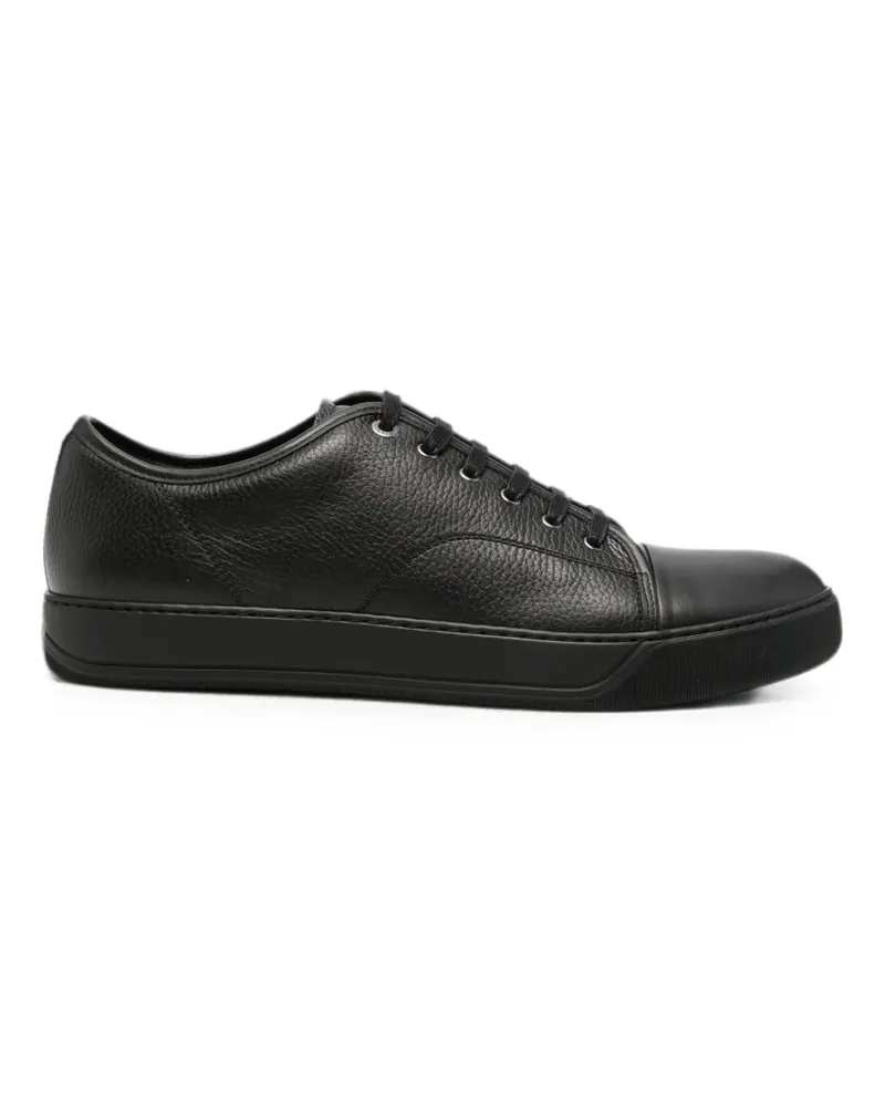 Lanvin Sneakers aus gekörntem Leder - Schwarz Schwarz