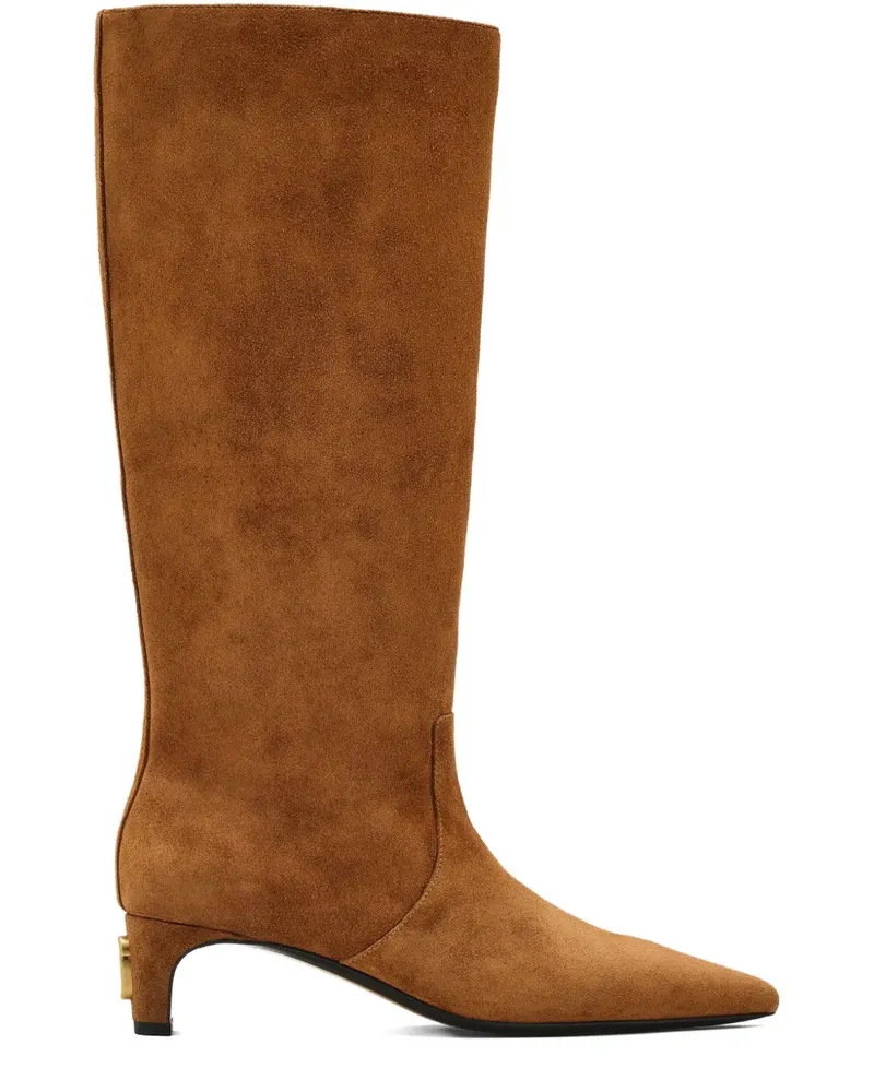 Marc Jacobs Spitze Stiefeletten aus Wildleder - Braun Braun