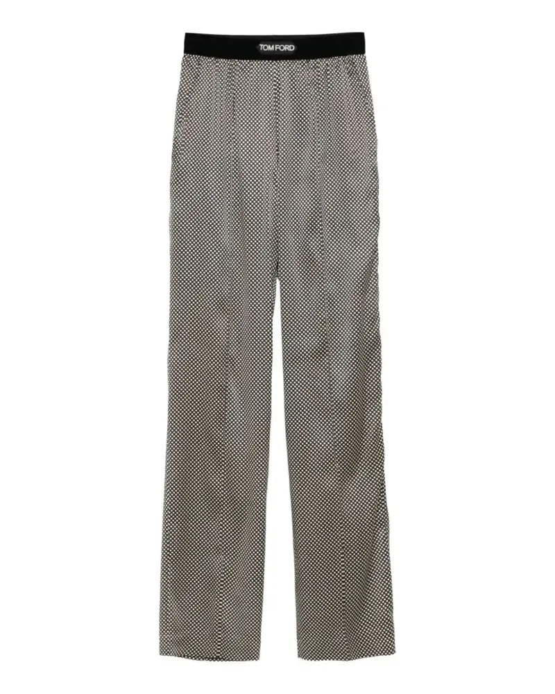 Tom Ford Pyjama-Hose mit Polka Dots - Schwarz Schwarz