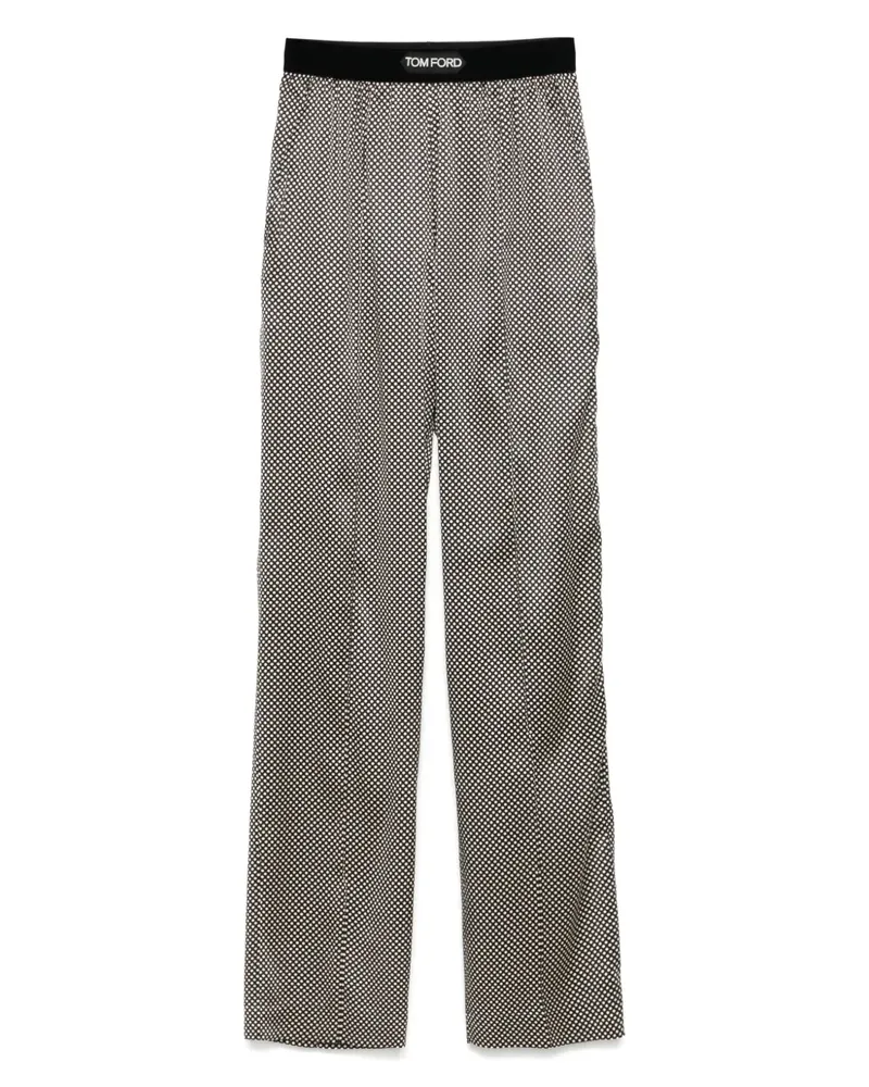 Tom Ford Hose mit Polka Dot-Print - Schwarz Schwarz