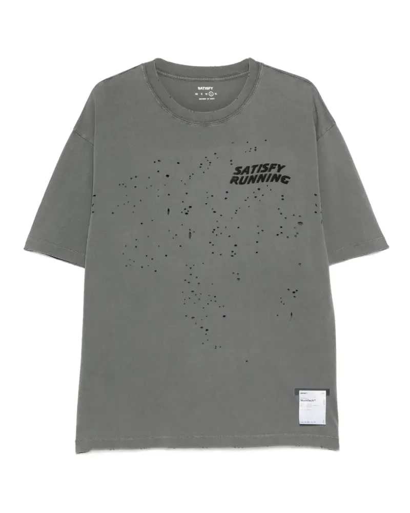 Satisfy T-Shirt mit rundem Ausschnitt - Grau Grau