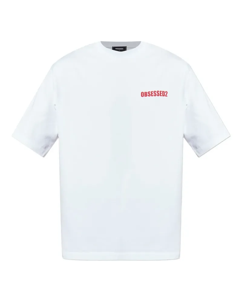 Dsquared2 T-Shirt mit Logo-Print - Weiß Weiß