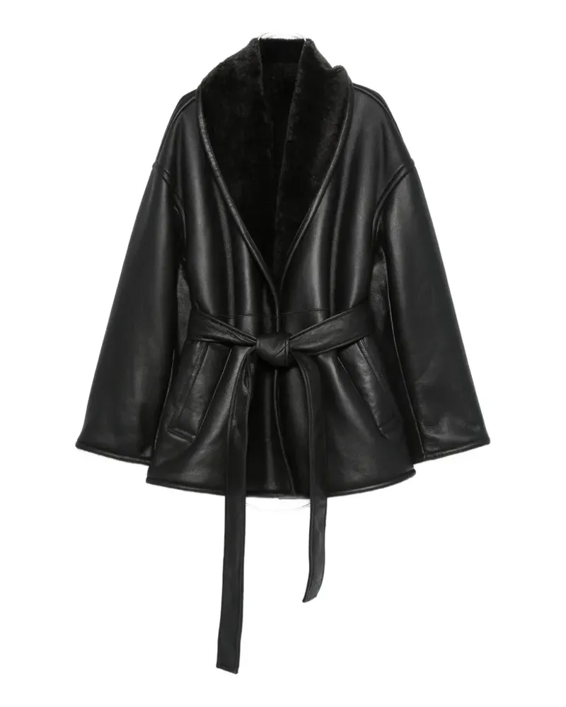 Joseph Manu leather coat - Schwarz Schwarz