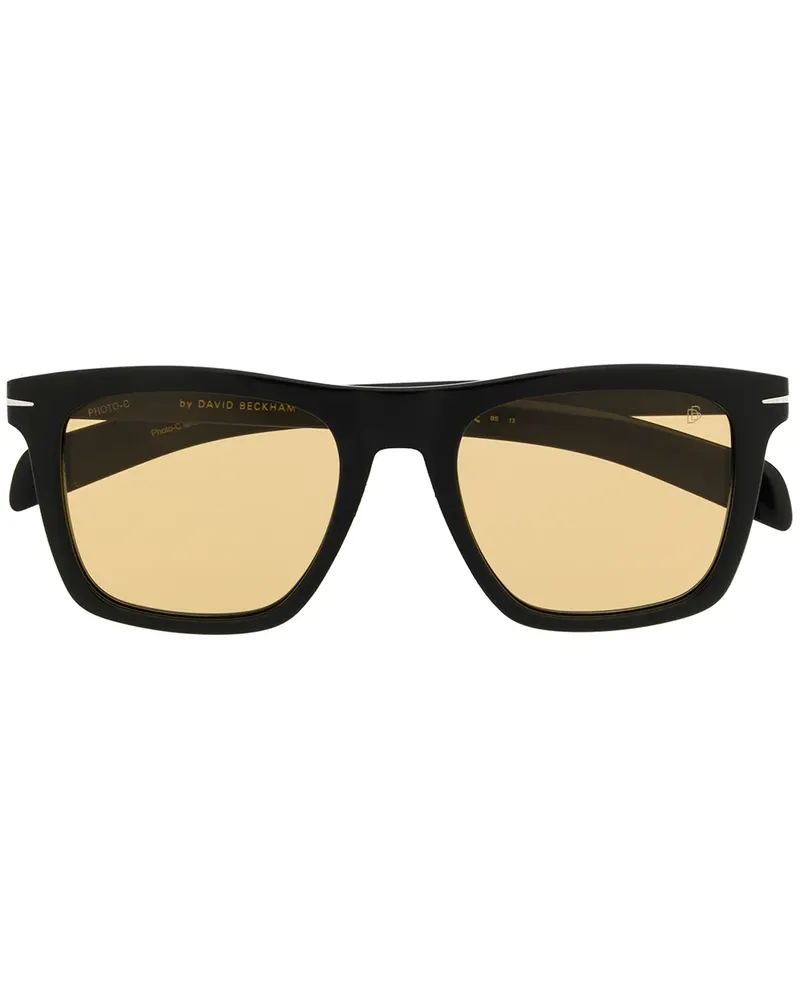 EYEWEAR by DAVID BECKHAM Sonnenbrille mit eckigem Gestell - Schwarz Schwarz