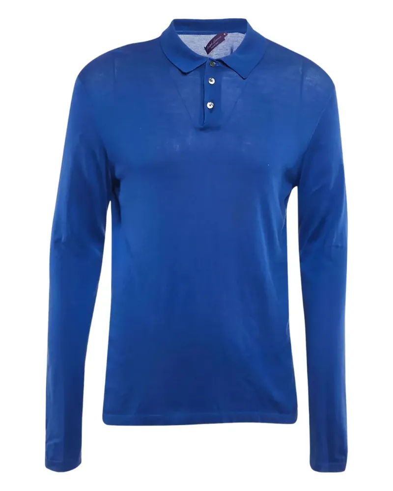 Ralph Lauren Langärmeliges Poloshirt - Blau Blau