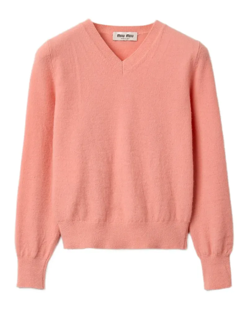 Miu Miu Cardigan mit V-Ausschnitt - Rosa Rosa