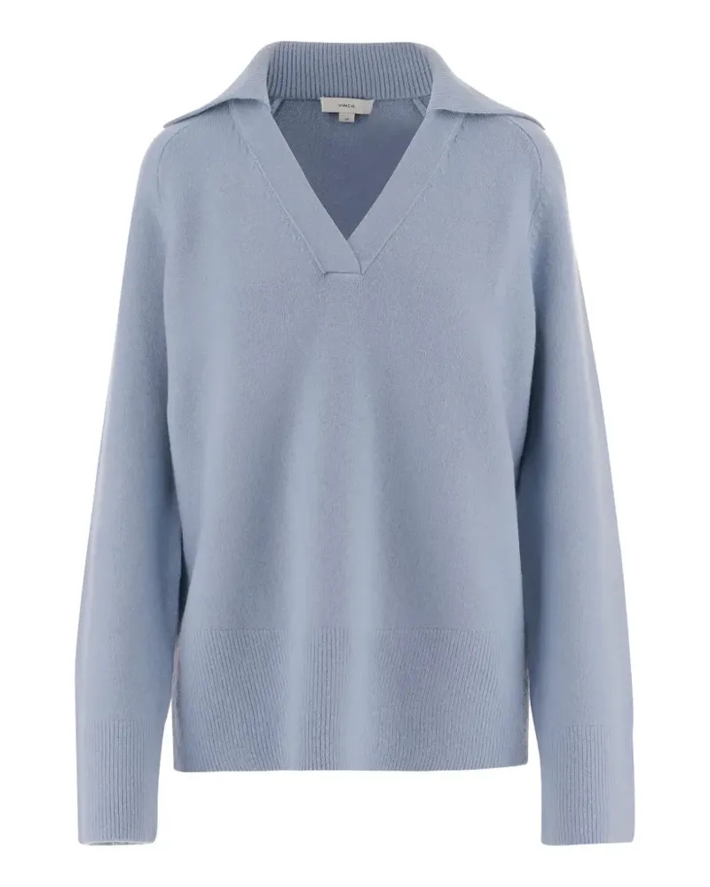 Vince ribbed V-neck sweater - Blau Blau