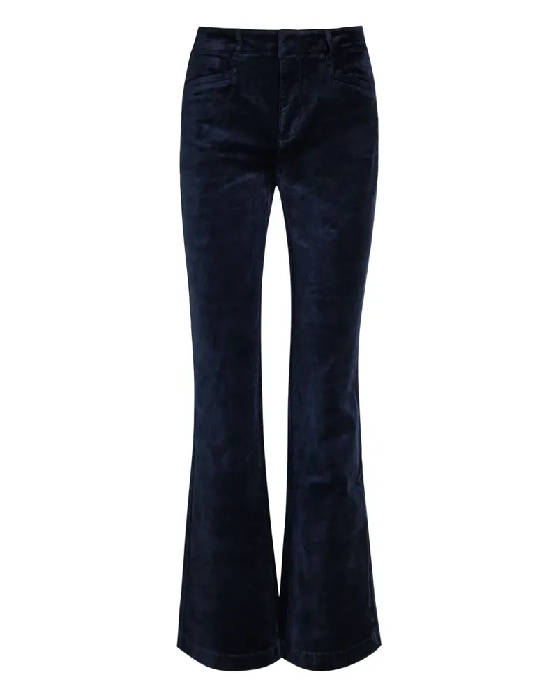 Paige Ausgestellte Gürtelschlaufen-Hose - Blau Blau