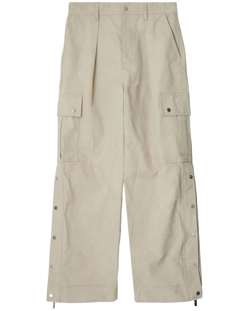 Burberry Cargohose mit weitem Bein - Nude Nude