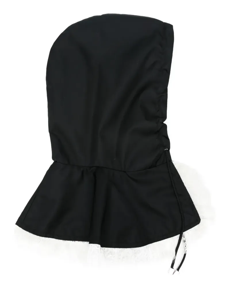 Vivetta Kapuze mit Spitzenbesatz - Schwarz Schwarz