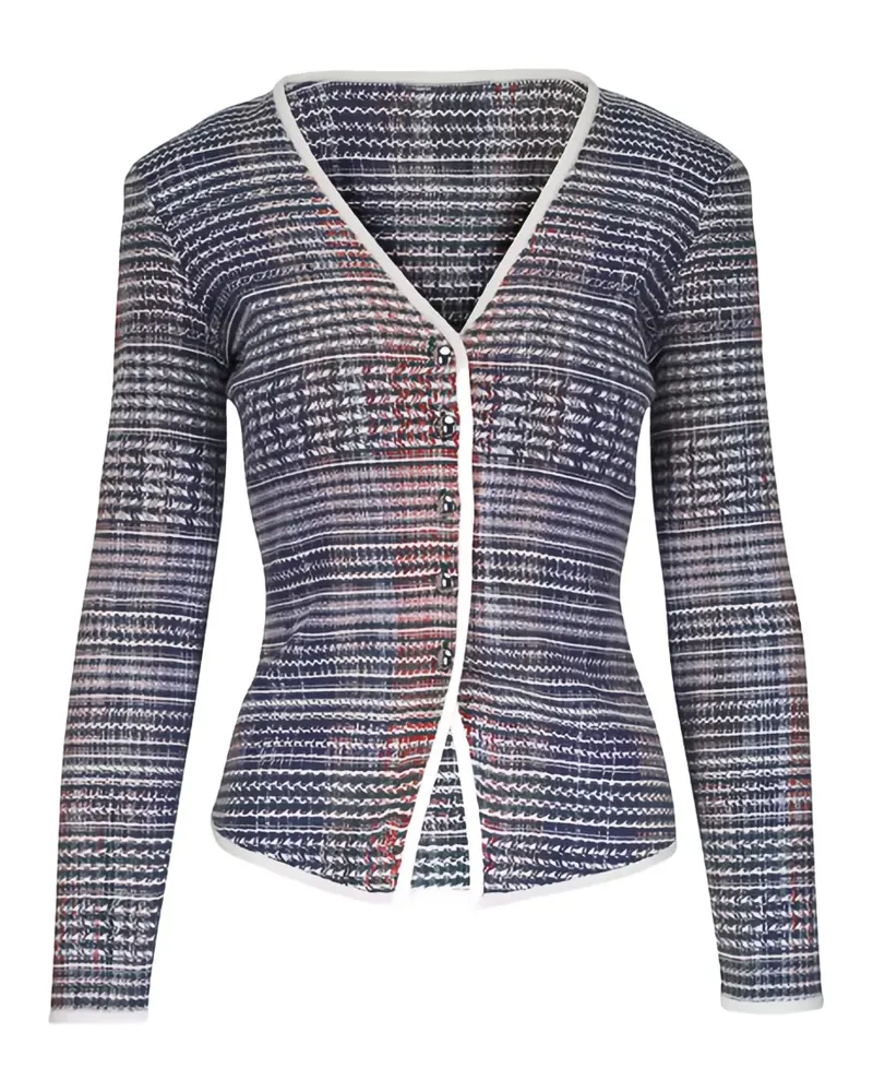 Veronica Beard Gestreifte Nadialine Jacke - Blau Blau