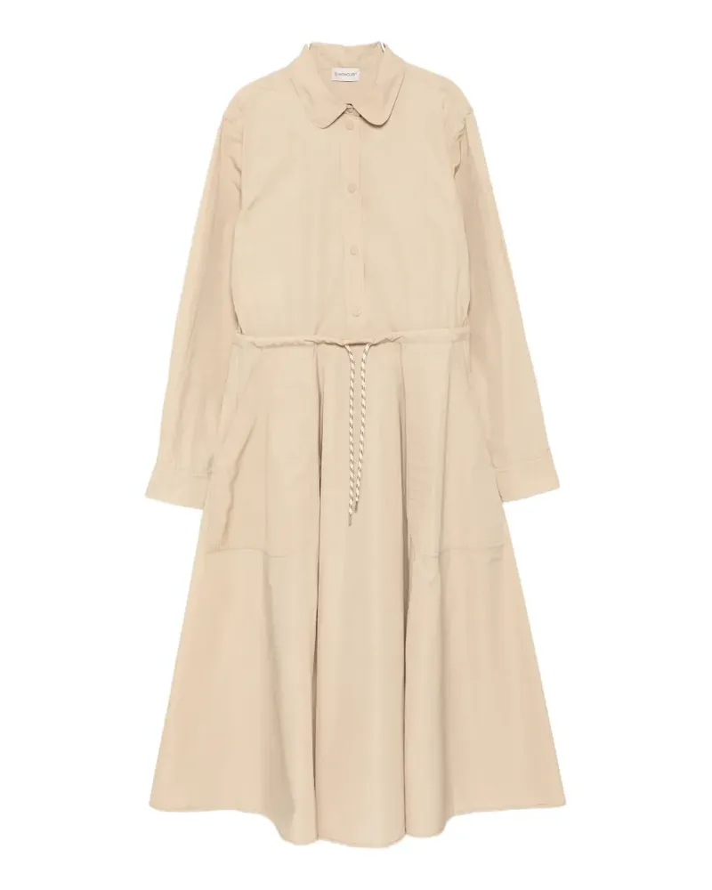 Moncler Kordelzug-Midikleid mit Druckknöpfen - Nude Nude