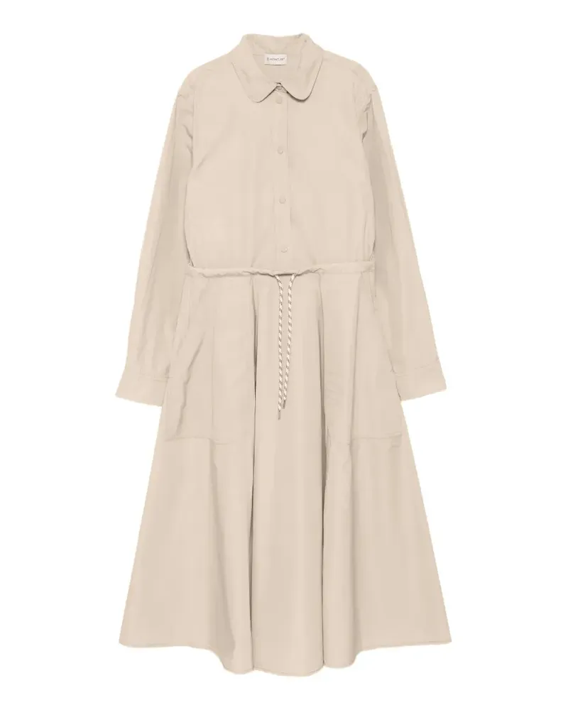 Moncler Kordelzug-Midikleid mit Druckknöpfen - Nude Nude