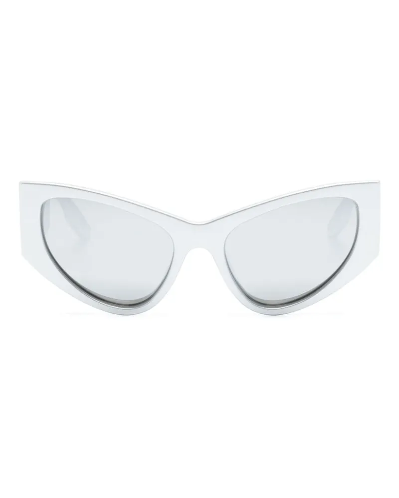 Balenciaga Sonnenbrille mit D-Gestell Silber