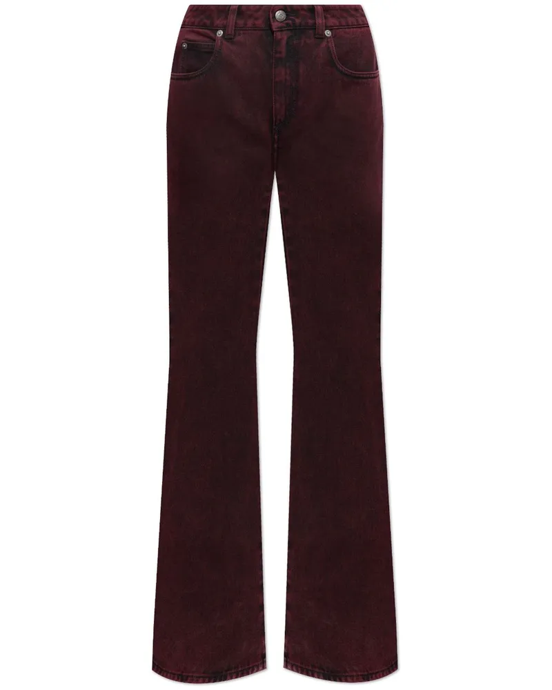 Alexander McQueen Ausgestellte Jeans - Rot Rot