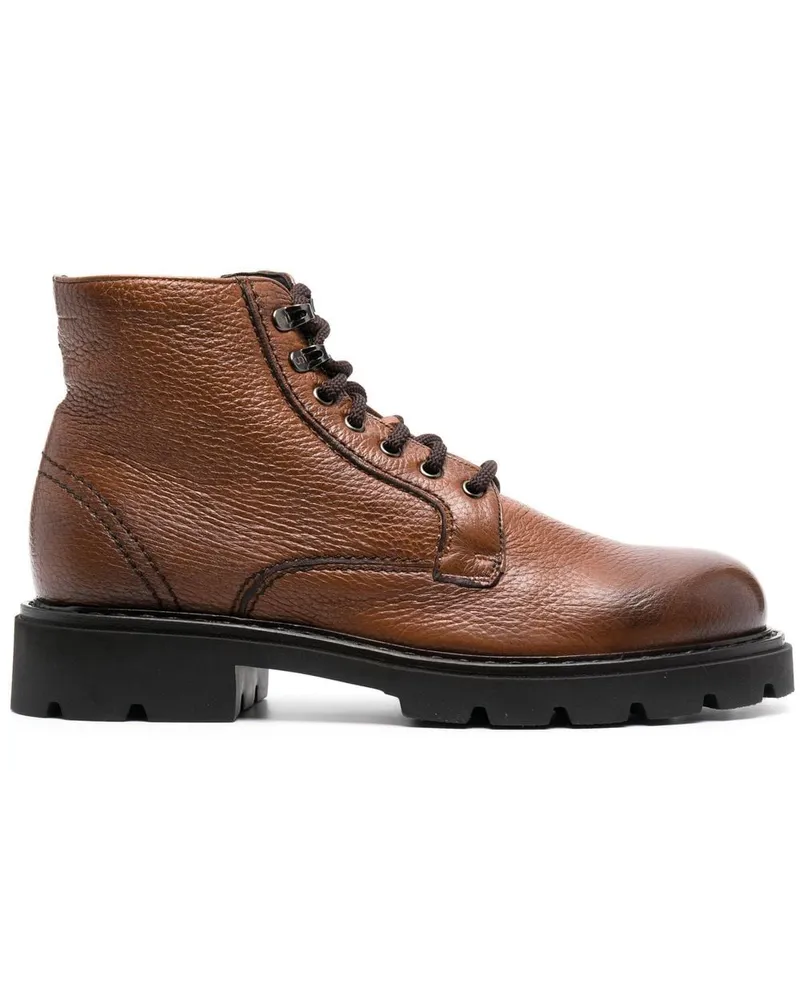 Casadei Knöchelhohe Schnürstiefel - Braun Braun