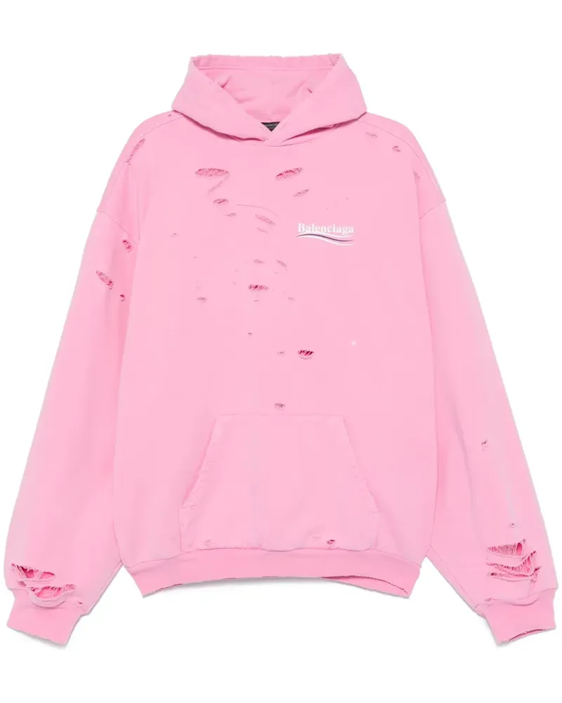Balenciaga Political Campaign Hoodie - Rosa Rosa