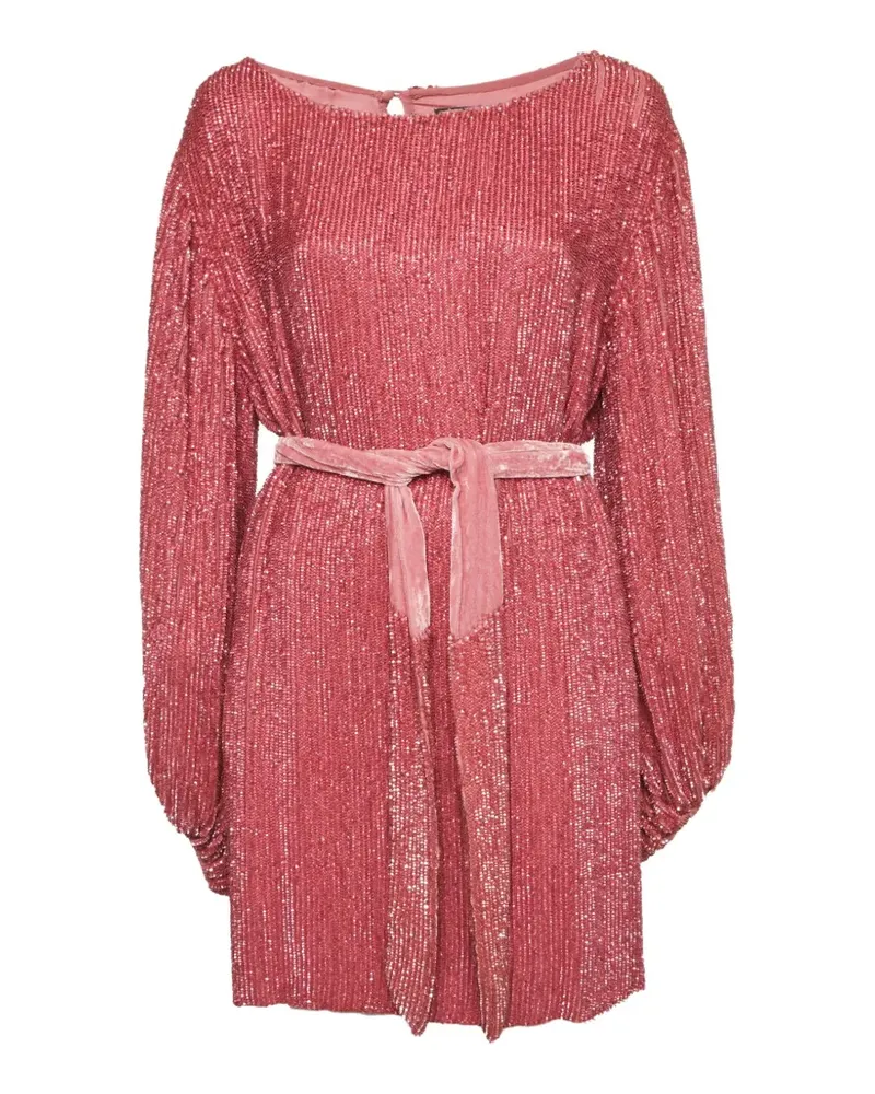 Retrofête Grace balloon-sleeve mini dress - Rosa Rosa
