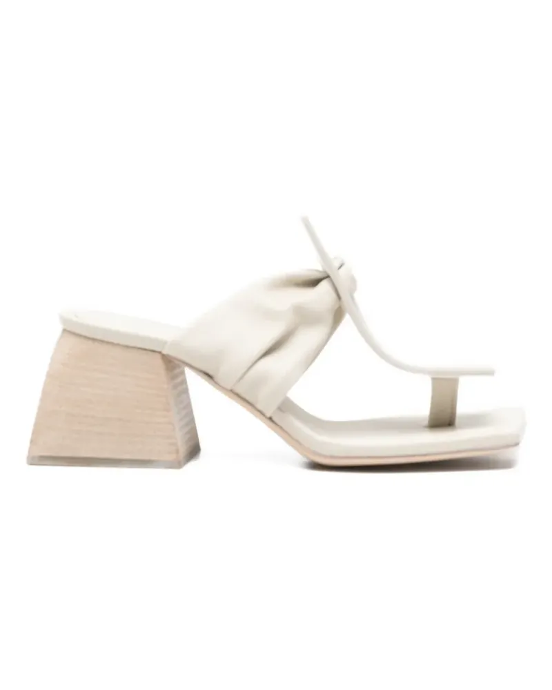 Uma Wang Sandalen mit eckiger Spitze - Nude Nude