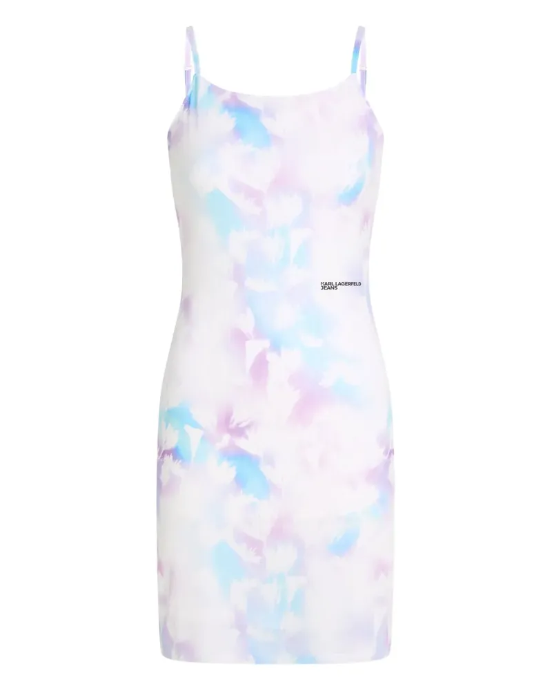 Karl Lagerfeld Kleid mit Blumenmuster - Weiß Weiß