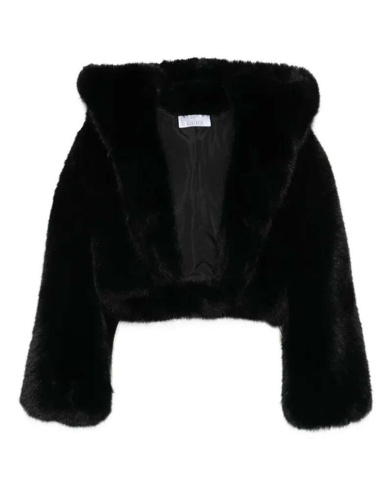 Giuseppe di Morabito Kapuzenjacke aus Faux Fur - Schwarz Schwarz