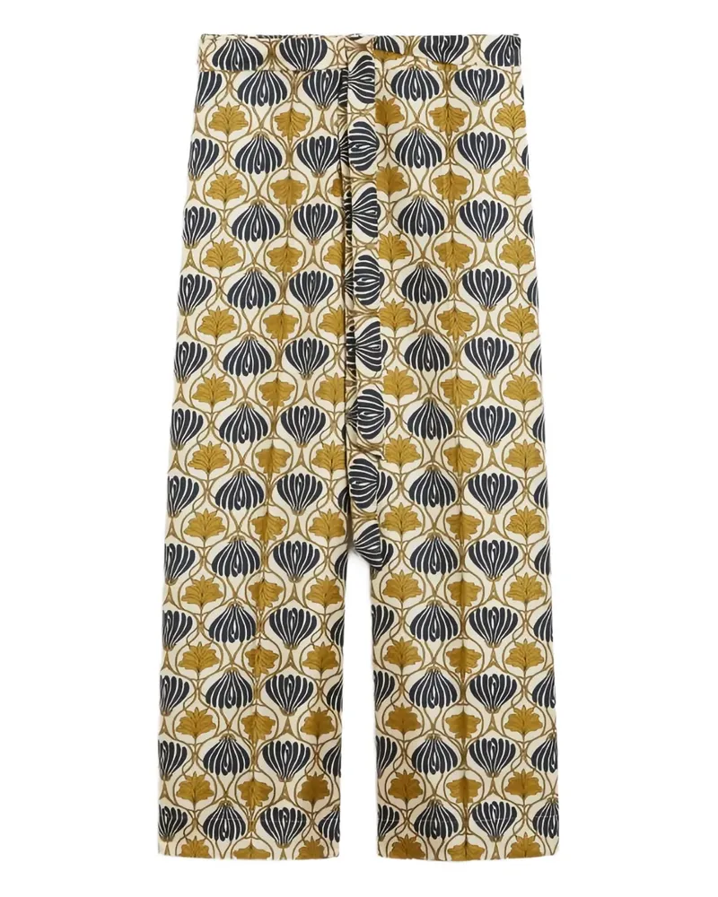 Max Mara Timec Seidenhose - Gelb Gelb
