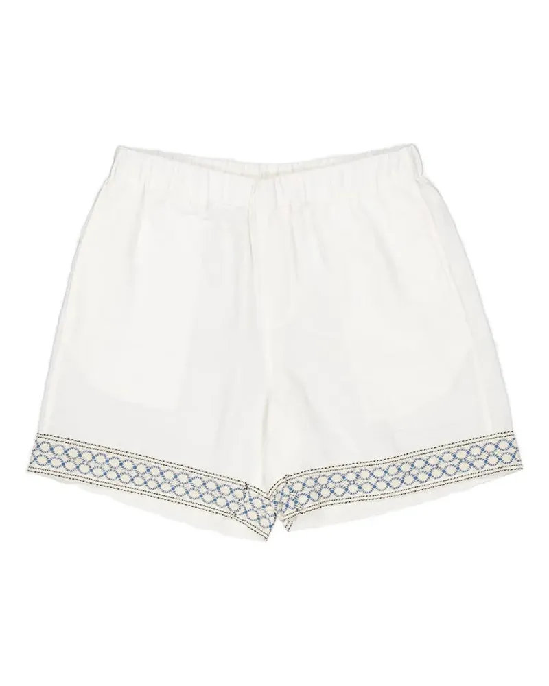 COMMAS embroidered-detail shorts - Weiß Weiß