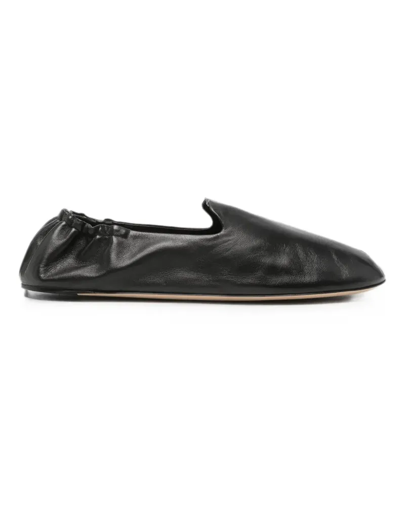 The Row Casa elasticated leather loafers - Schwarz Schwarz