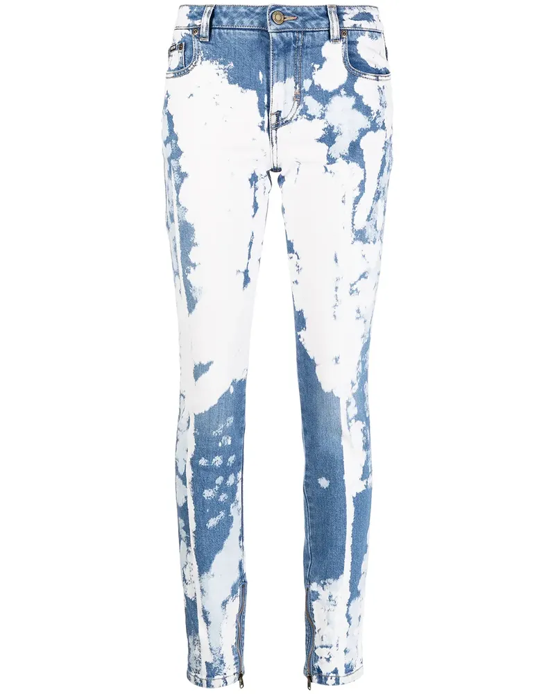 Tom Ford Skinny-Jeans mit Batikmuster - Blau Blau