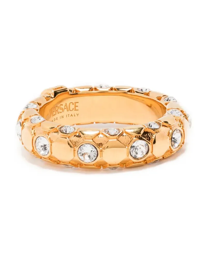 Versace Verzierter Goldring Gold
