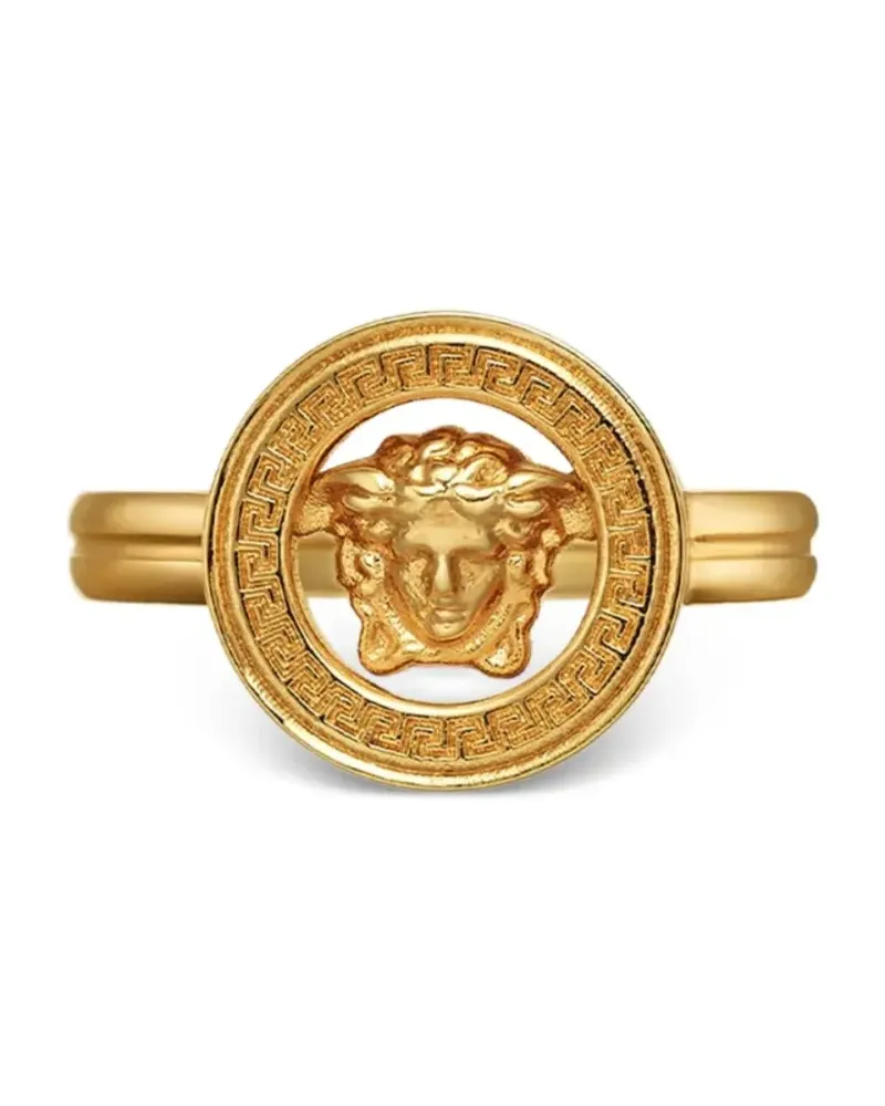 Versace Verzierter Goldring Gold