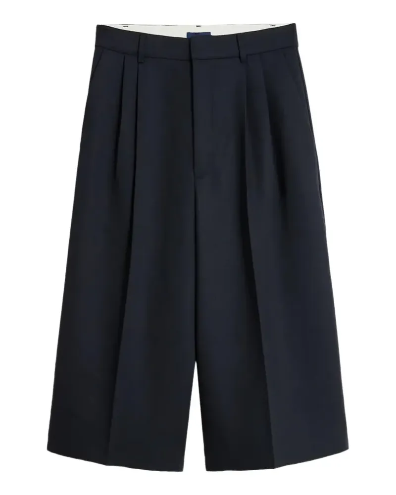 Soeur Weite Jude Hose mit Falten - Blau Blau