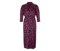 Kleid mit Print - Schwarz