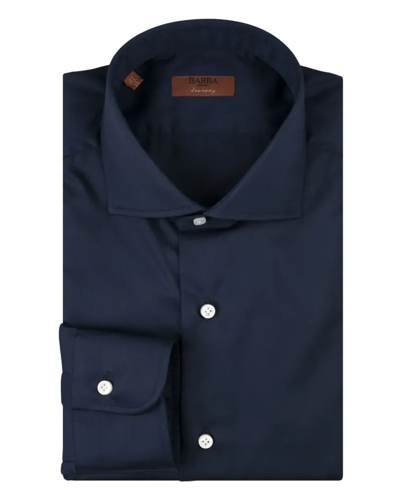 BARBA Langärmeliges Hemd - Blau Blau