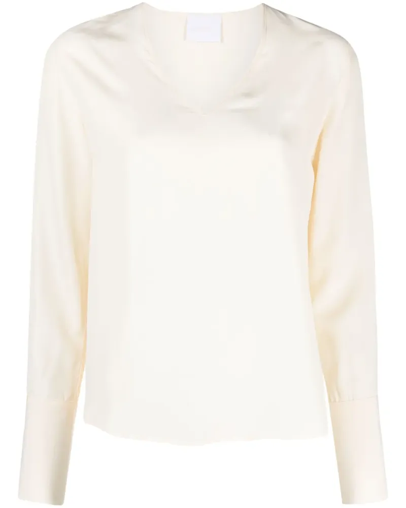 ..,merci Bluse mit V-Ausschnitt - Nude Nude