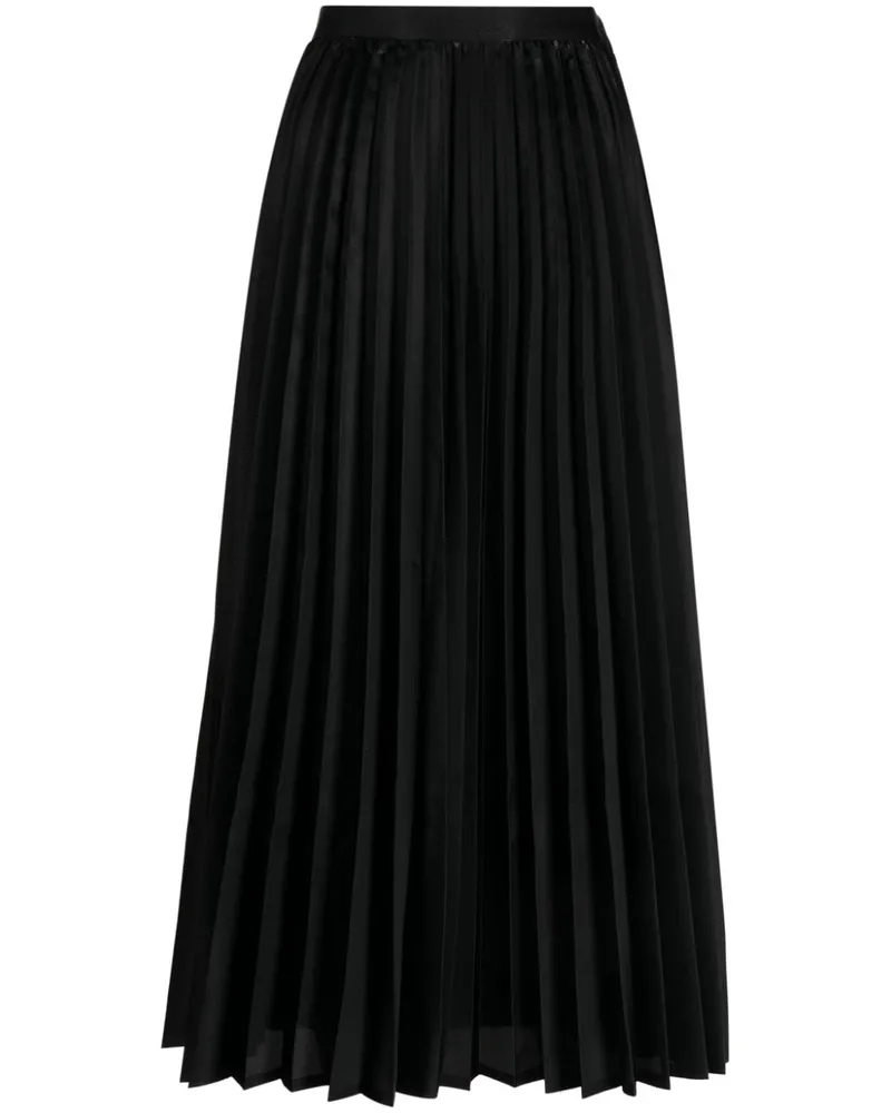 Junya Watanabe Faltenrock mit hohem Bund - Schwarz Schwarz