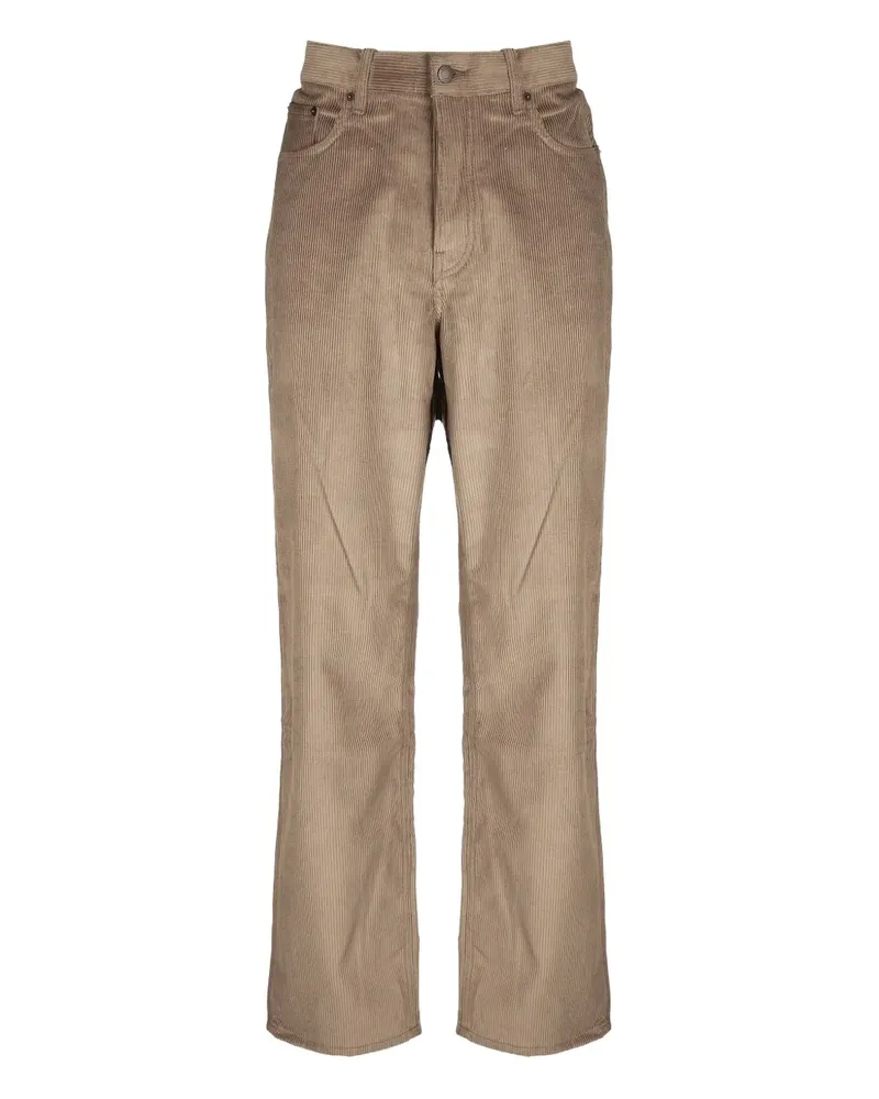 Haikure Straight-Leg-Hose aus Cord - Braun Braun