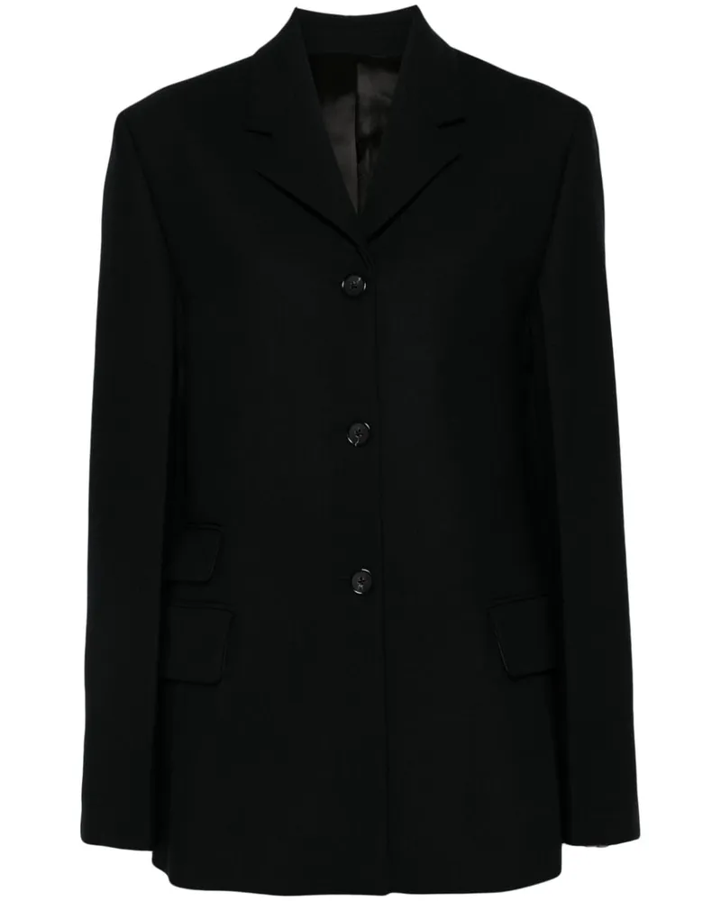 Totême EInreihiger Blazer mit geradem Schnitt - Schwarz Schwarz
