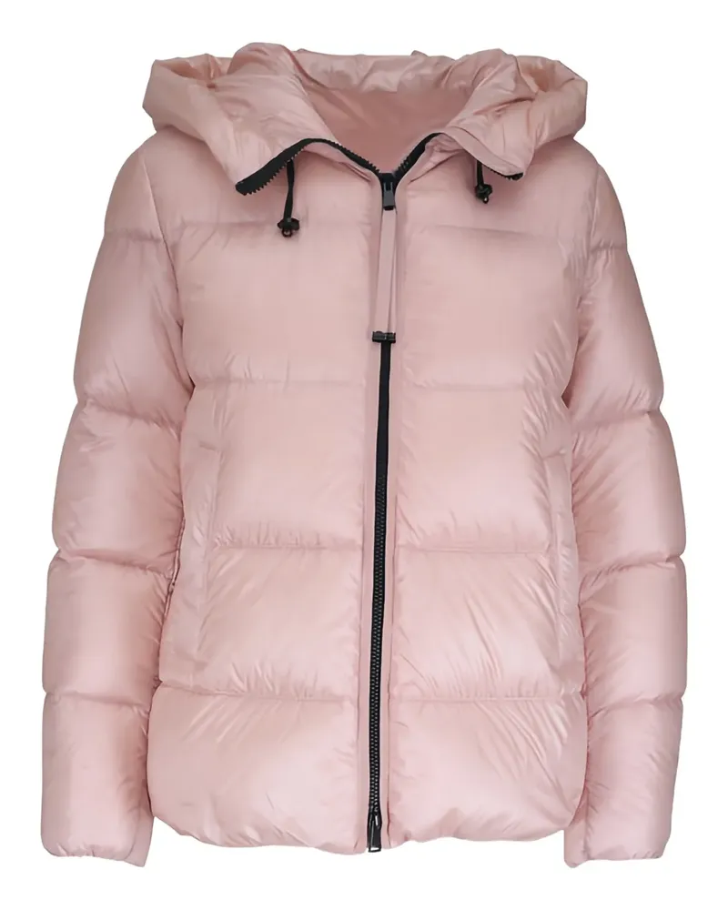 Moncler hooded drawstring coat - Rosa Rosa