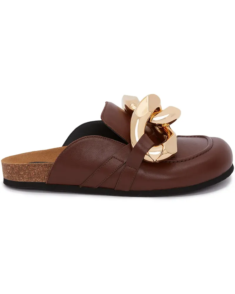 J.W.Anderson Mules mit Kettendetail - Braun Braun