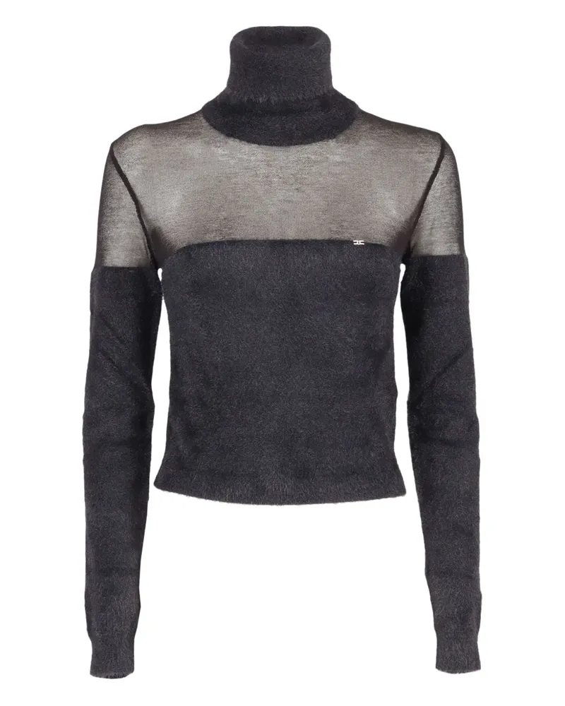 Elisabetta Franchi Klassischer Rollkragenpullover - Schwarz Schwarz