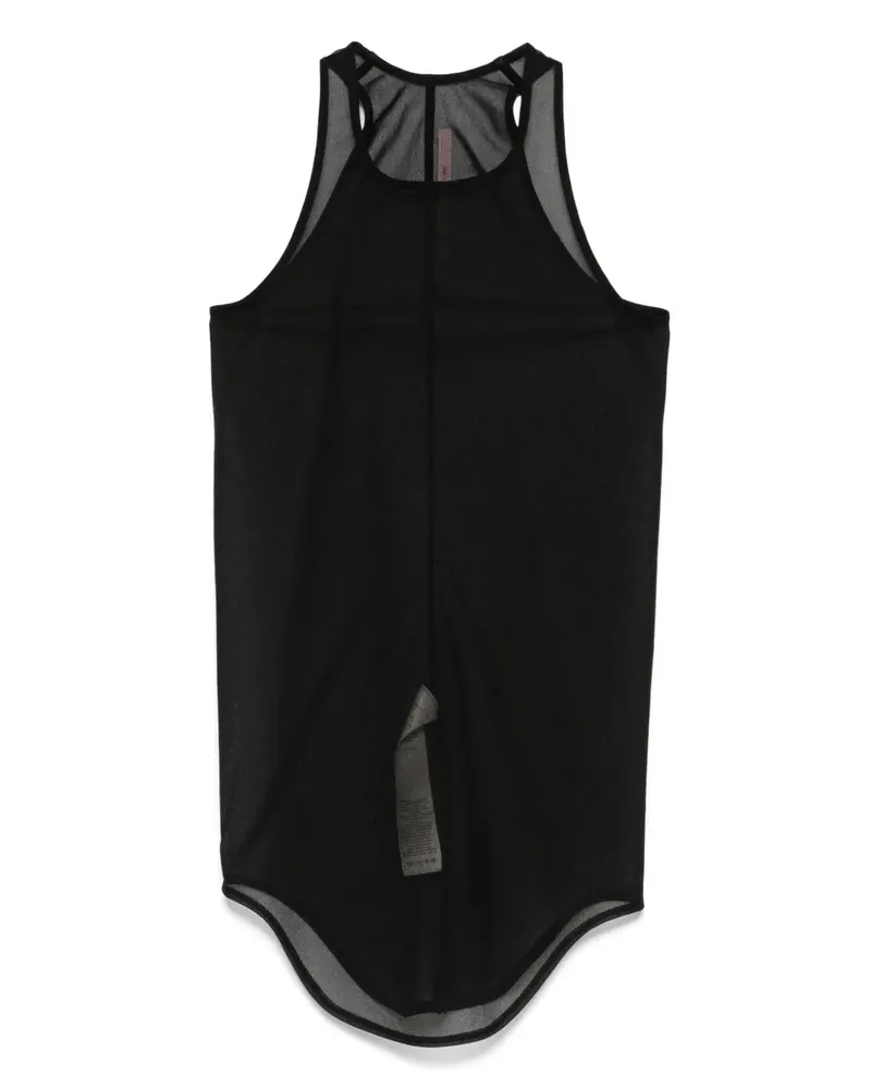 Rick Owens Lilies Transparentes Tanktop - Schwarz Schwarz