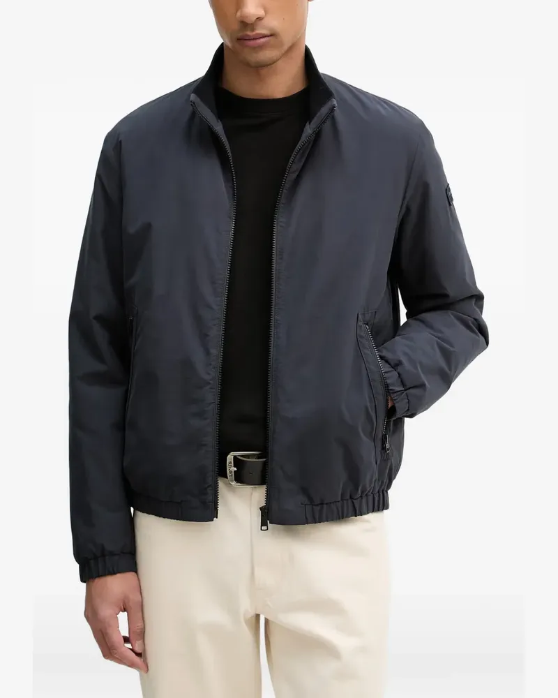 Marc O'Polo zip-up elasticated-hem jacket - Blau Blau