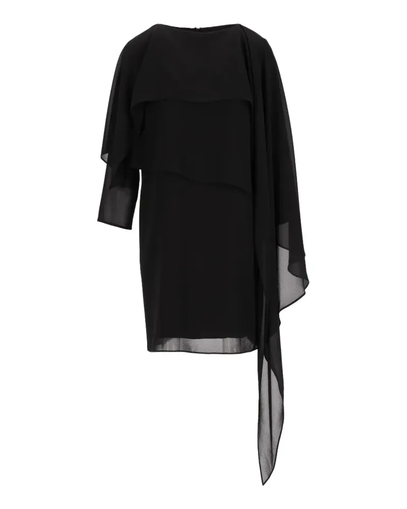Maison Margiela asymmetric layered mini dress - Schwarz Schwarz